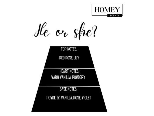 He or She Gender reveal Kaars - Homey Scents