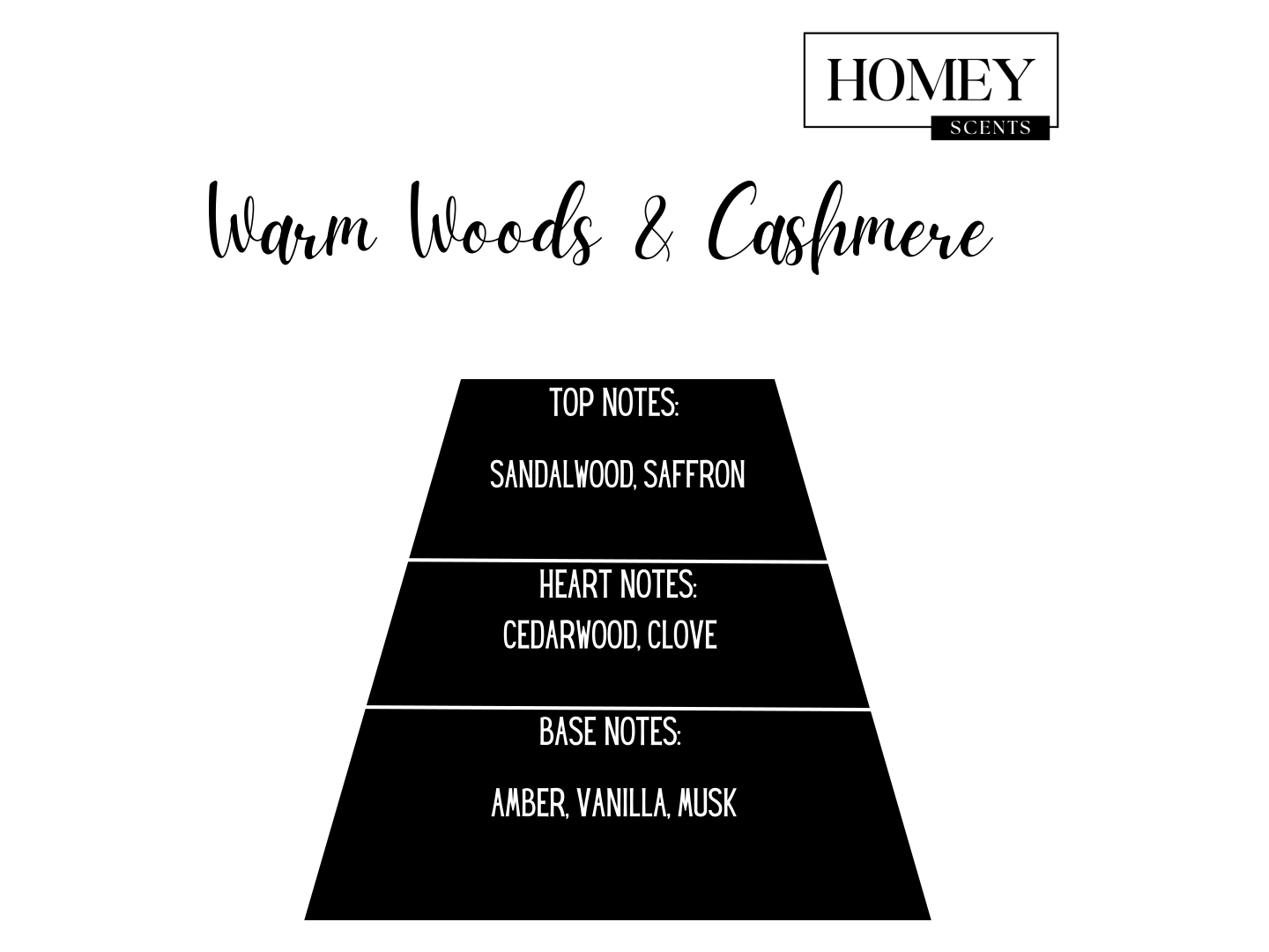 Warm Woods & Cashmere Geurkaars - Homey Scents