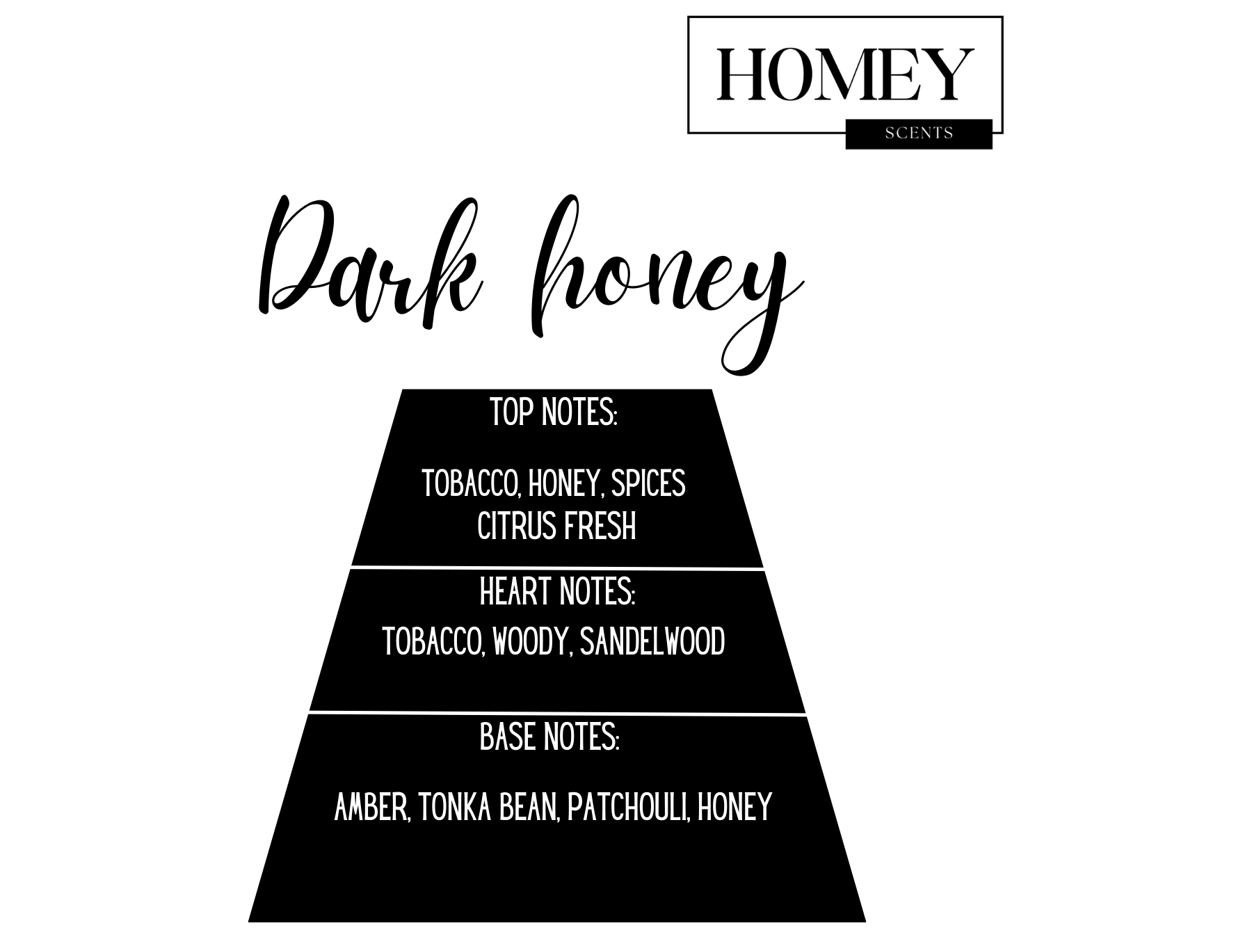 Dark honey geurkaars - Homey Scents